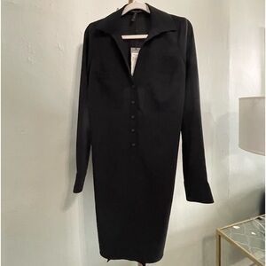 BCBGmaxaria black button down dress xxs NWT